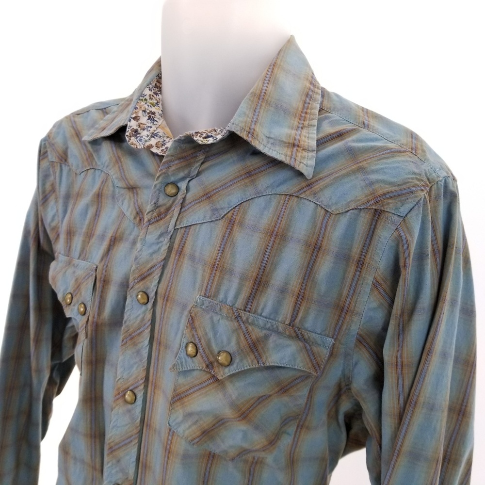 "SOLD ONLINE" Wrangler RETRO M Snap Flip Cuff L/S - Picture 3 of 8
